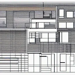 Futuristic, house section, architectural section drawing