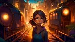 A spark of curiosity strikes in the heart of Sam, the brave heroine, as she decides to be the soul of the search for the origin of the strange sounds that shake the city nights. Her eyes sparkle with excitement and readiness for a challenge, as she stands in front of the puzzle path that leads to the abandoned train of the past. Sam enlists the help of local information and talks with the residents to understand the aspects of the mystery and the secrets buried around the train. She collects te