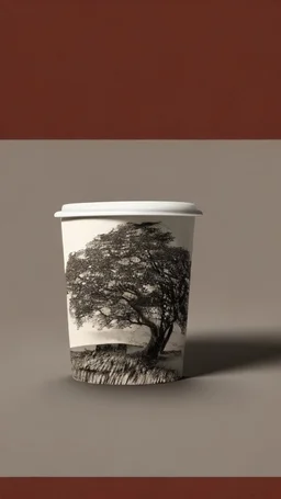 A coffee cup with Sycamore Gap on it