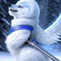 smooth hyper realistic, subzero mk, pale colors, dark cosmos background, extremely sharp detail, finely tuned detail, ultra high definition, 8 k, unreal engine 5, ultra sharp focus, accurate sword wings, positive smile, lot of details, fit within portrait, Ambiance winter, perfect composition, by CHIHO AOSHIMA