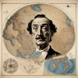 Salvador Dali as a cartographer