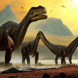 65 million years ago the largest dinosaurs