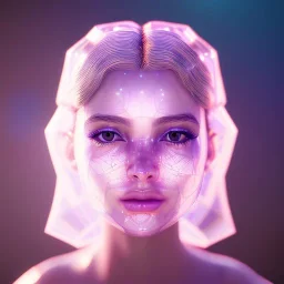 transparent crystal girl highly detailed, glowing,Insanely detailed photograph of an elaborate beautiful girl fantasy art album cover art 4K 64 megapixels 8K resolution HDR Greek shiny space colours jewelry celestial hair eyes light