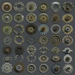 sprite sheet 32x32 metal scrap, metal trash, metal component