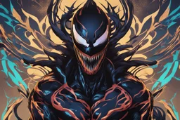 venom in 8k solo leveling shadow artstyle, exodia them, neon effect, full body, Desert, intricate details, highly detailed, high details, detailed portrait, masterpiece,ultra detailed, ultra quality