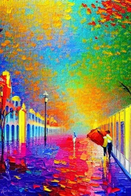 painting, impressionist, wanderlust, bright colors