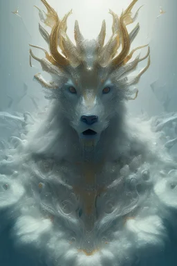 A portrait of a crystalline beast, mythical,fantasy , magnificent, majestic, highly intricate, Realistic photography, incredibly detailed, ultra high resolution, 8k, complex 3d render, cinema 4d