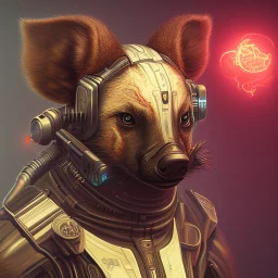 angry cyberpunk honey badger