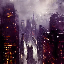 Skyline Gotham City by Jeremy Mann