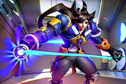 Overwatch game cool fight with all heros