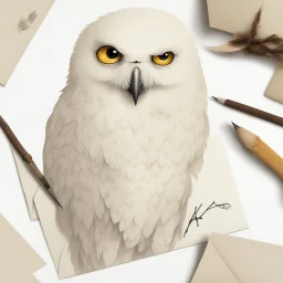 Hedwig from Harry Potter with Letter