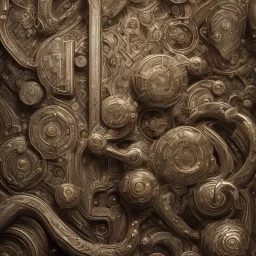 walls labyrinth metallic, monster, hope, high details, 8k, hyper realistic