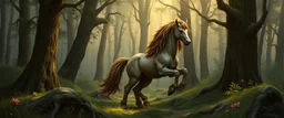 fantasy centaur in forest