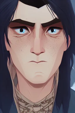 black hair freckles blue eyes young wizard beardsley