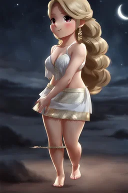 anime pretty lady dancing arabic belly