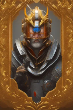 male proud gamer logo portrait attractive fantasy