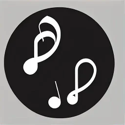 a logo for an application of music for sport and workout running