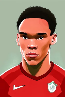 Trent Alexander-Arnold English soccer player player cartoon 2ي