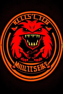 "Lil Monsters" basketball team logo