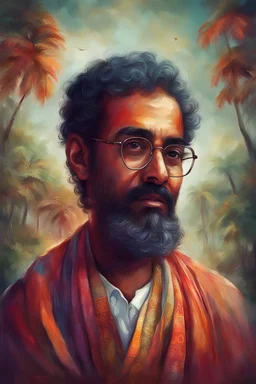 create an image inspired from Harikrishnan Panicker
