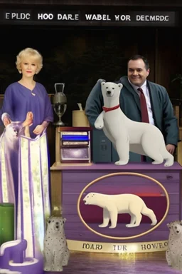 polar bear sitcom, head on dog realistic, wobabaty the leabibis hosalds