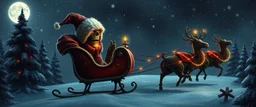 one eyed scary beholder eye tyrant Christmas sleigh carol