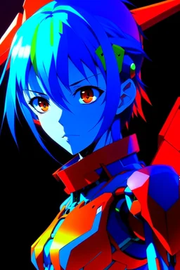 rei evangelion cybercore style