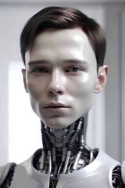 A ai robot that looks so much like a human male