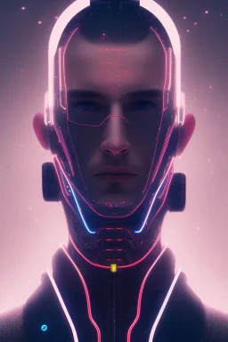 cyberpunk, head, men, portrai, tron