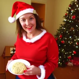 gorgeous, amorous Ms. Claus bringing me cookies