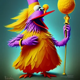 Russian Orthodox Big Bird Sesame Street, fantasy art