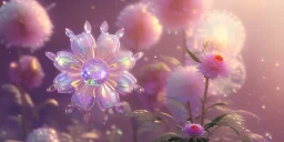 crystal subtle flower in a galactic ambiance beautiful fairy, transparent, delicate colors, in the foreground, full of details, smooth，soft light atmosphere, light effect，vaporwave colorful, concept art, smooth, extremely sharp detail, finely tuned detail, ultra high definition, 8 k, unreal engine 5, ultra sharp focus