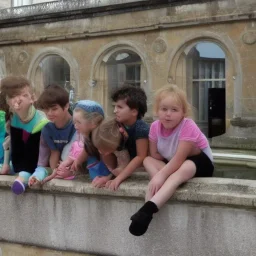 Kids in bath