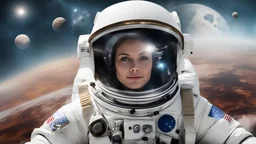 astronauta astronave galassie