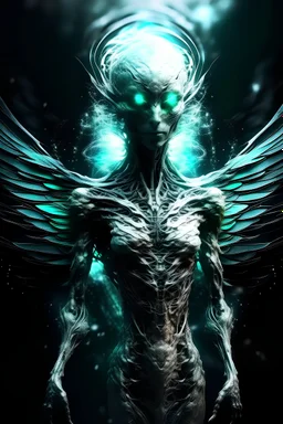 Abstract alien angel