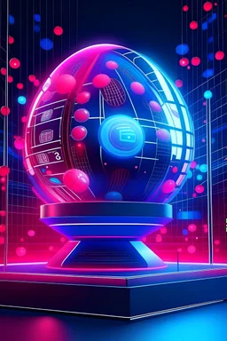 national lottery in a futuristic style
