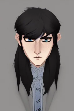 black hair freckles blue eyes young wizard beardsley