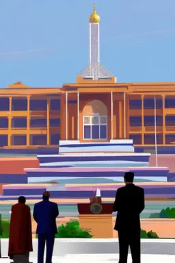 A huge regional capitol building