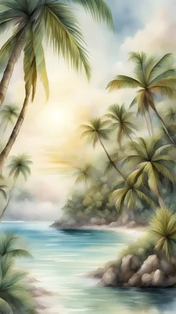 tropical islandTropical island Photography is delicate, clear picture, intricate details, beautiful lighting, pencil sketches, watercolors, dramatic lighting, soft focus, warm light, sharp edges, LNF, HD, award-winning intricate details beautiful lighting pencil sketch watercolor dramatic lighting Soft focus warm light sharp edges LNF