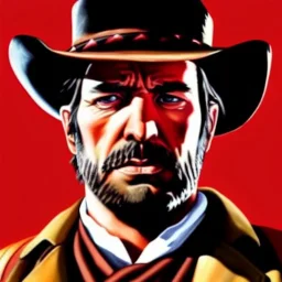 Ultra detailed fullbody Portrait in oil on canvas of Red Dead Redemption ,extremely detailed digital painting,ultrarealistic skin,intense stare, extremely detailed face, crystal clear eyes, mystical colors ,perfectly centered image, perfect composition, rim light, beautiful lighting,masterpiece ,8k, stunning scene, raytracing, anatomically correct, in the style of Simon Bisley and Ohrai Noriyoshi and robert e howard and Steve Jung and Wizyakuza and uncannyknack.