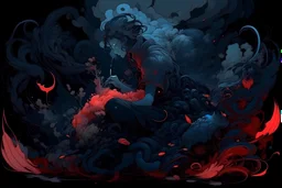Dark light and dark atmosphere, capturing ink, James Jean style, ultra-detailed, crisp focus, intricate concept art, digital painting, ambient lighting, 666k, HQ, ultra-quality with tO complex beauty in HD clear quality