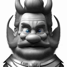 A portrait of Asterix the galian, 3d, small man