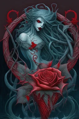 Lyrial the Siren's symbol is a red rose with thorns