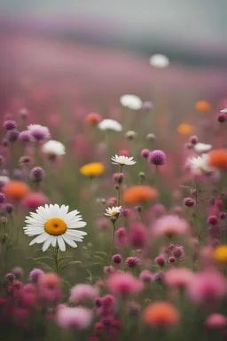 field of beautiful flowers