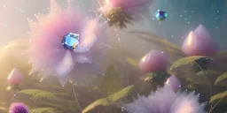 crystal subtle flower in a galactic ambiance beautiful fairy, transparent, delicate colors, in the foreground, full of details, smooth，soft light atmosphere, light effect，vaporwave colorful, concept art, smooth, extremely sharp detail, finely tuned detail, ultra high definition, 8 k, unreal engine 5, ultra sharp focus