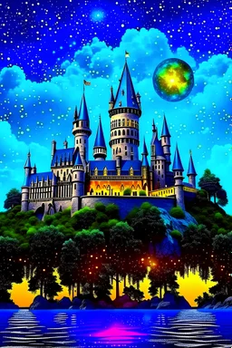 school of magic, university of higher love, hogwarts style, mystical magical feeling, add magical elements