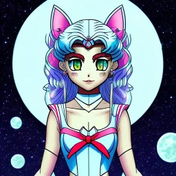 gato negro luna de la serie sailor moon