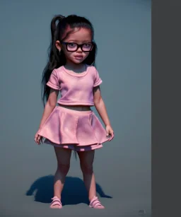 Jenna ortega toddler, full body, dramatic lighting, hyper realistic