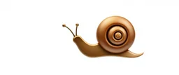 a 3d snail musical note business logo