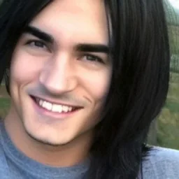 Male Chachi Townsend wide dark brown eyes black hair